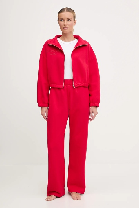 JOYINME spodnie dresowe Evolve damskie kolor czerwony gładkie Evolve - zdjęcie produktu nr 2