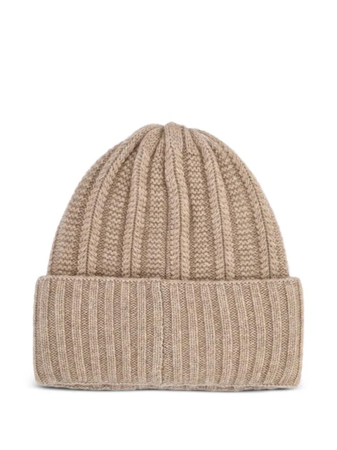 Max Mara ribbed logo hat - Brown - zdjęcie produktu nr 2
