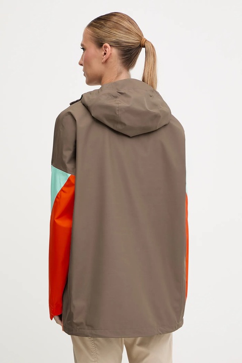 adidas TERREX kurtka outdoorowa Xploric 2.5L Anorak kolor brązowy JL9813 - zdjęcie produktu nr 2