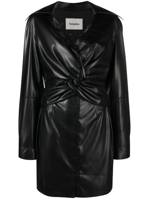 Nanushka Marto faux-leather minidress - Black - zdjęcie produktu nr 1