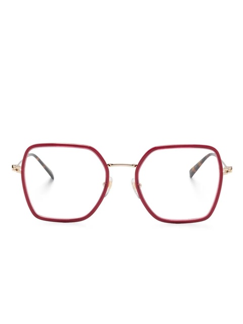 Gucci Eyewear square-frame glasses - Red - zdjęcie produktu nr 1