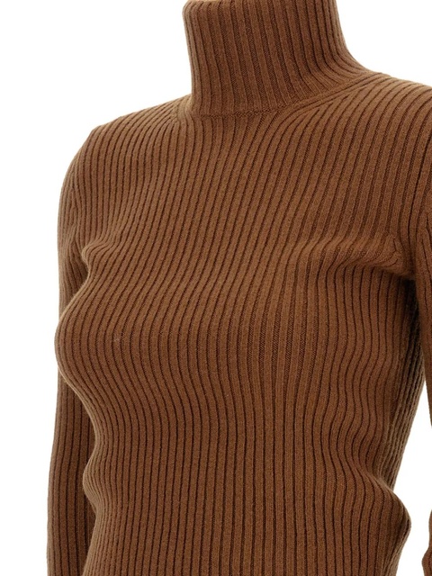 Max Mara ribbed turtleneck sweater - Brown - zdjęcie produktu nr 2