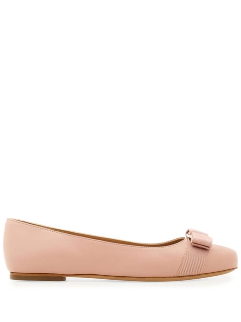 Ferragamo Varina leather ballerina shoes - Pink - zdjęcie produktu nr 1
