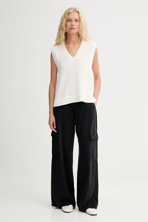 Levi's spodnie BAGGY DAD CARGO damskie kolor czarny szerokie high waist 003IN - zdjęcie produktu nr 2