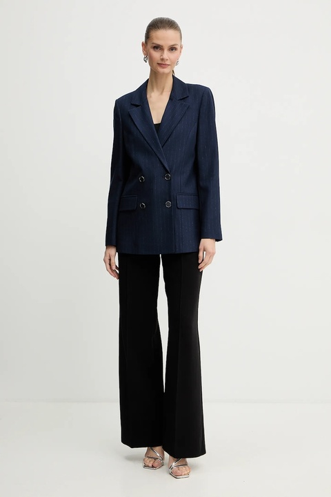 Guess marynarka ZANITA kolor granatowy dwurzędowa W5BN59 W2422 - zdjęcie produktu nr 2