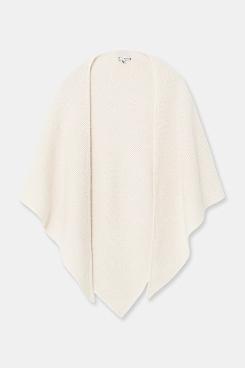 Tommy Hilfiger chusta wełniana kolor beżowy gładka AW0AW18516 - zdjęcie produktu nr 1