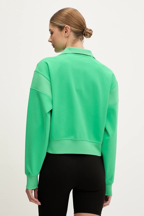 adidas by Stella McCartney bluza damska kolor zielony gładka JJ0085 - zdjęcie produktu nr 2