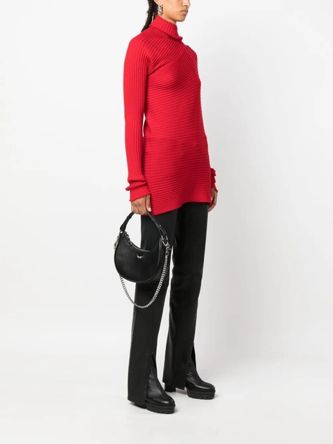 Zadig&Voltaire logo-plaque leather crossbody bag - Black - zdjęcie produktu nr 2