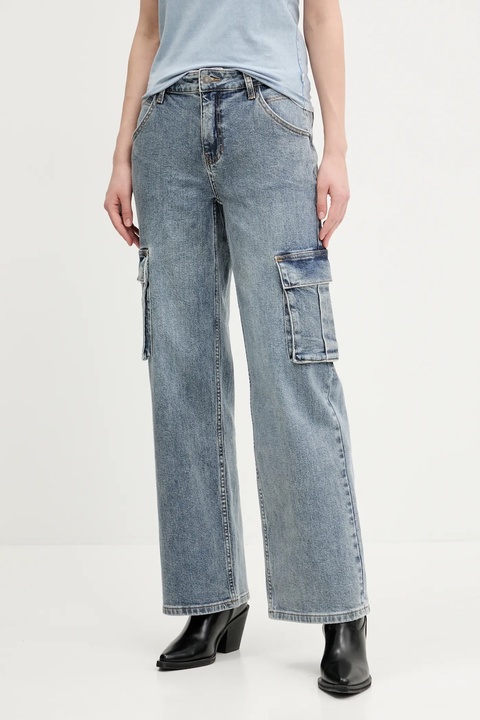 Guess Originals jeansy damskie medium waist W4GG19 D4ON0 - zdjęcie produktu nr 1