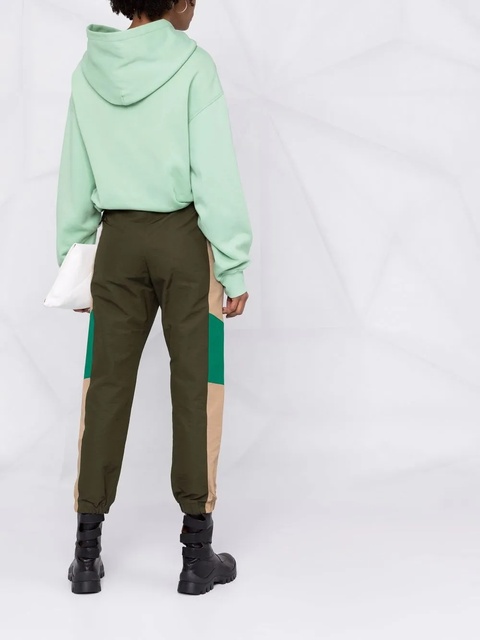 The Attico cropped embroidered-motif hoodie - Green - zdjęcie produktu nr 2