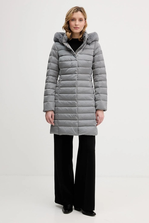 Geox kurtka puchowa BETTANIE kolor szary zimowa W5626H T3122 - zdjęcie produktu nr 2