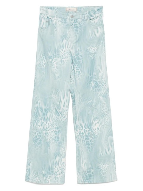 Blumarine leopard-print jeans - Blue - zdjęcie produktu nr 1