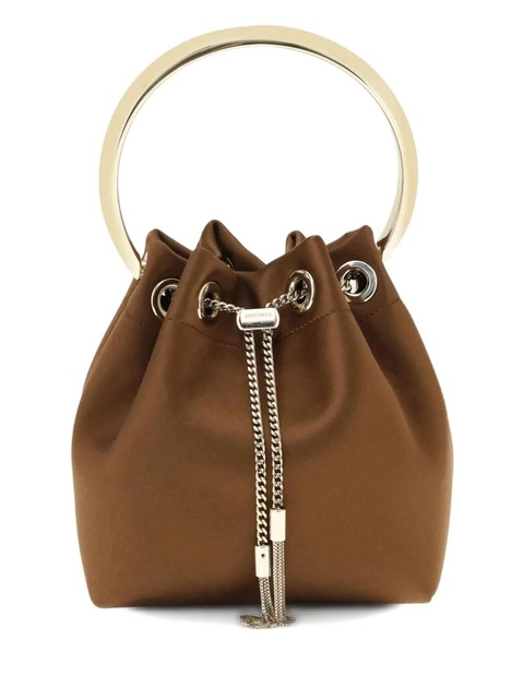 Jimmy Choo Bon Bon ring-handle bucket bag - Brown - zdjęcie produktu nr 2