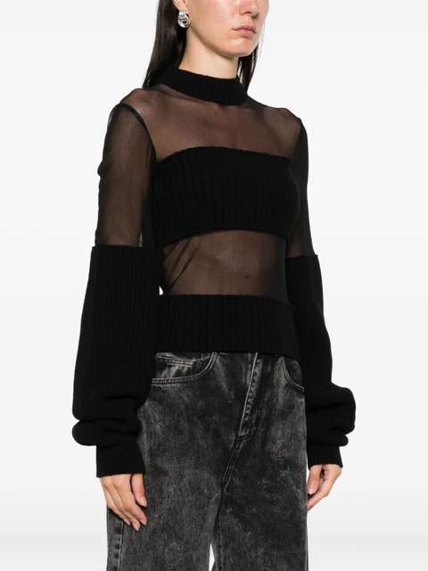 Jean Paul Gaultier cropped sweater - Black - zdjęcie produktu nr 2