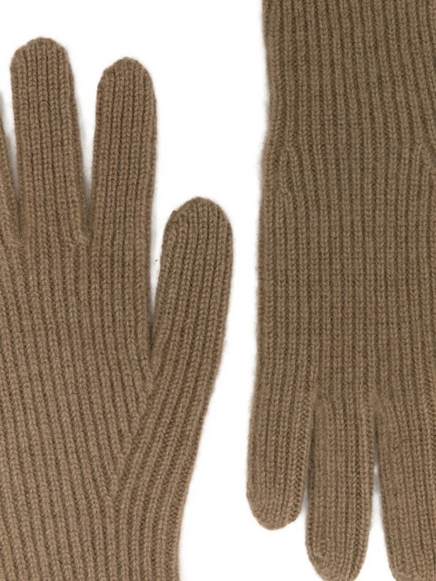 TOTEME ribbed cashmere gloves - Neutrals - zdjęcie produktu nr 2