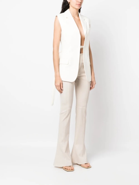 Victoria Beckham two-tone sleeveless jacket - Neutrals - zdjęcie produktu nr 2