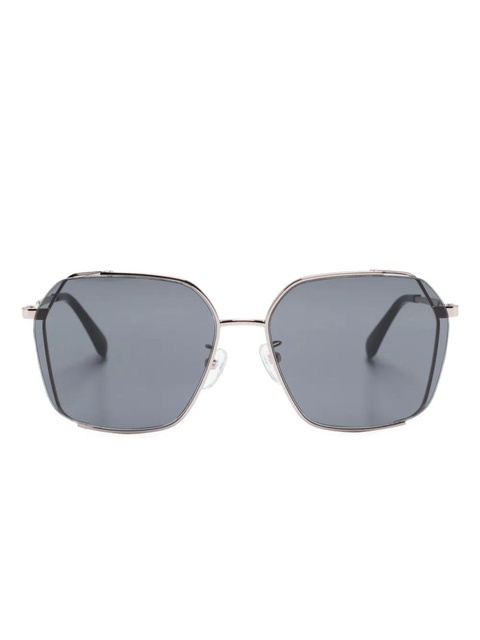 Zadig&Voltaire logo-engraved square-frame sunglasses - Black - zdjęcie produktu nr 1