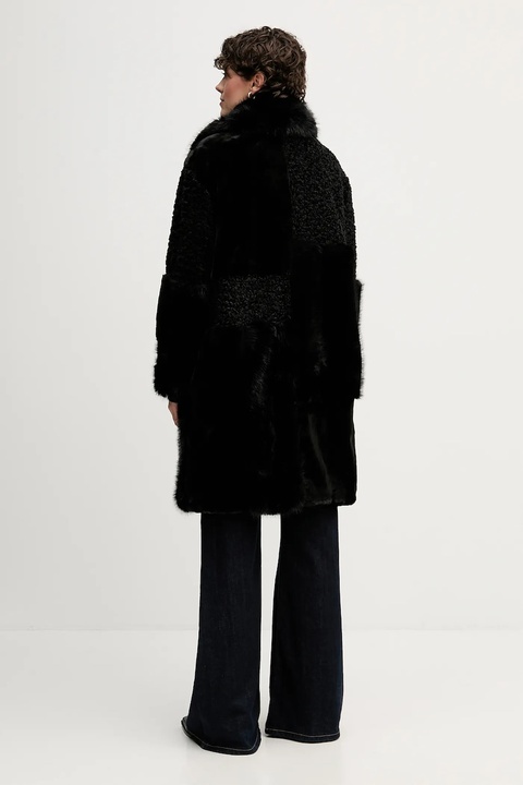 Dkny płaszcz kolor czarny - zdjęcie produktu nr 2