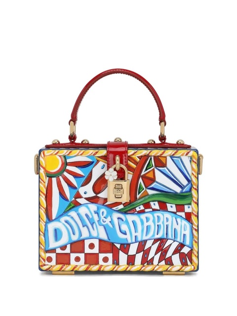 Dolce & Gabbana Dolce Box Carretto-print tote bag - Red - zdjęcie produktu nr 1