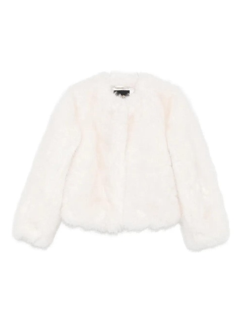 Maje faux-fur cropped jacket - White - zdjęcie produktu nr 2