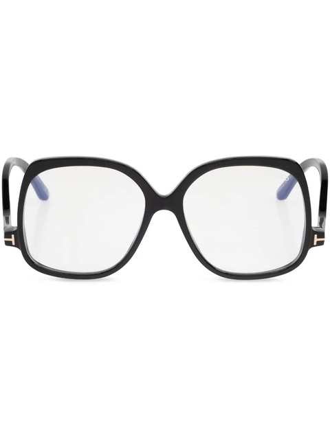 TOM FORD Eyewear oversize rectangle shape sunglasses - Black - zdjęcie produktu nr 1
