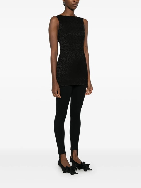 Marine Serre Moon Diamond-jacquard mini dress - Black - zdjęcie produktu nr 2