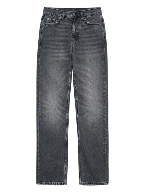 ANINE BING Bruno logo-patch jeans - Grey - zdjęcie produktu nr 1