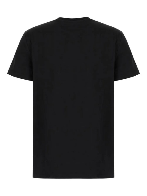 Max Mara logo-embroidered cotton T-shirt - Black - zdjęcie produktu nr 1