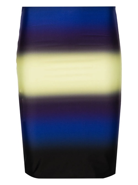 The Attico gradient-effect swim skirt - Blue - zdjęcie produktu nr 1