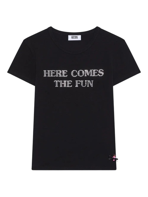 GCDS Polly Pocket Bling T-shirt - Black - zdjęcie produktu nr 2