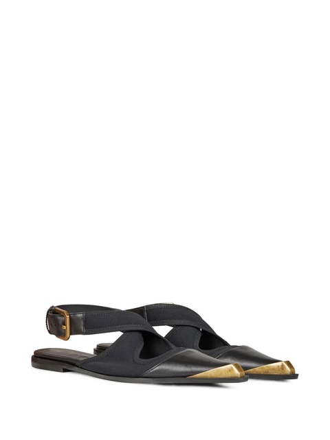 ETRO pointed slingback ballerina shoes - Black - zdjęcie produktu nr 2