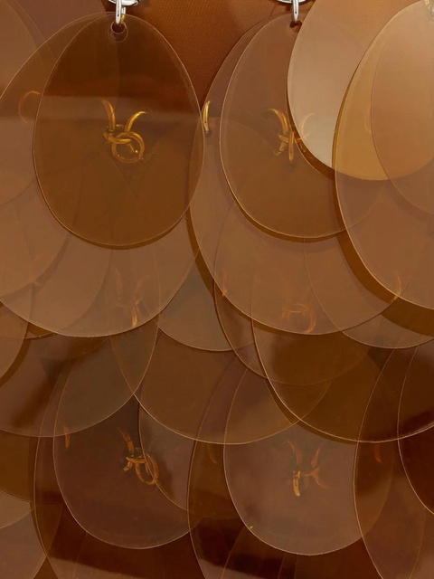 Rabanne disc-chain shoulder bag - Brown - zdjęcie produktu nr 2