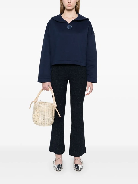 Maje floral-brooch sweatshirt - Blue - zdjęcie produktu nr 2