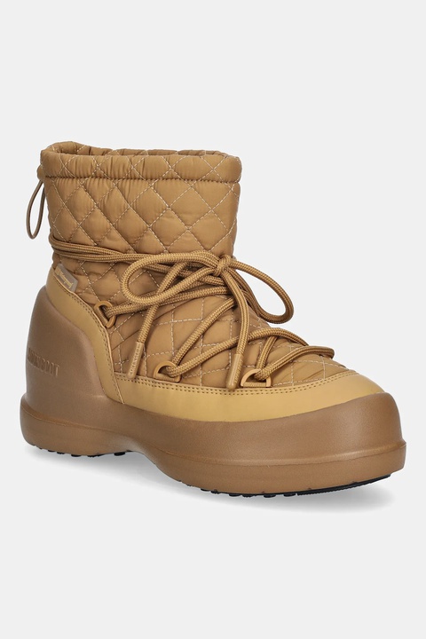 Moon Boot śniegowce MB MEZZALUNA QUILTED MID WP kolor brązowy 80D2500020 L003 - zdjęcie produktu nr 1