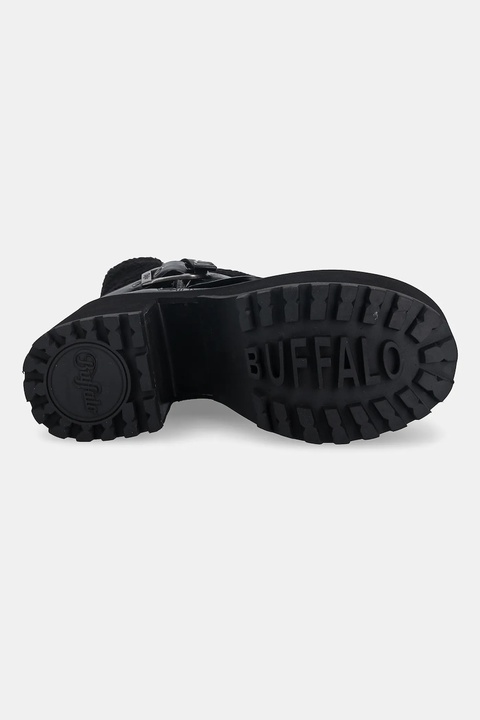 Buffalo botki Killah Fold Boot Warm damskie kolor czarny na słupku 1220081-BLK - zdjęcie produktu nr 2