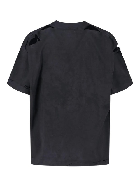 Balenciaga destroyed logo T-shirt - Black - zdjęcie produktu nr 2