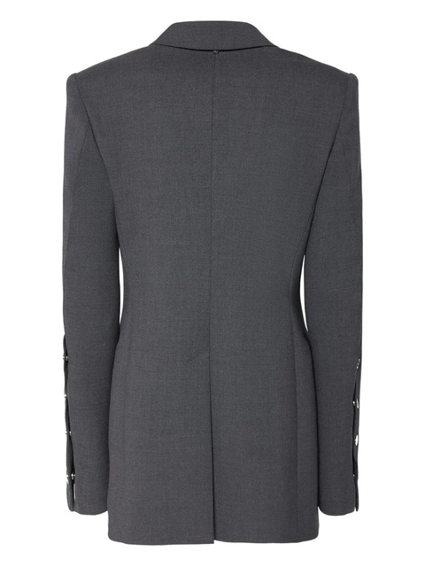 Sportmax button-cuff single-breasted blazer - Grey - zdjęcie produktu nr 2