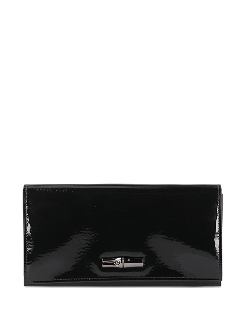 Longchamp patent plaque wallet - Black - zdjęcie produktu nr 1