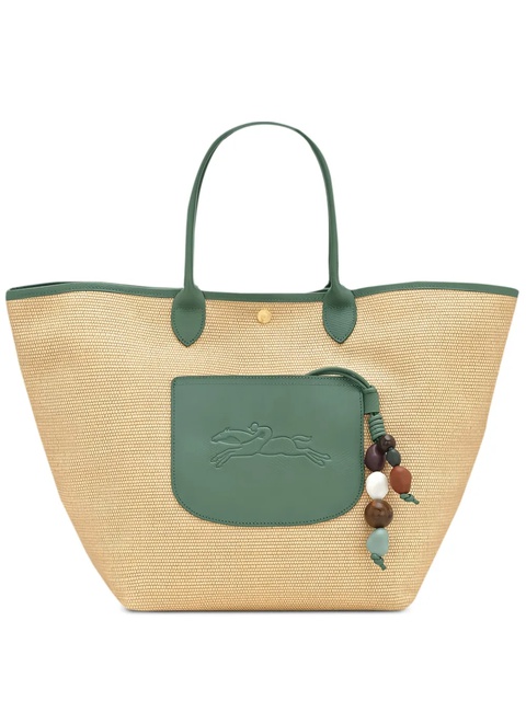 Longchamp Le Pliage woven shoulder bag - Neutrals - zdjęcie produktu nr 1