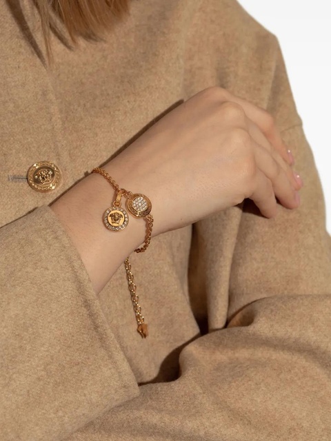 Versace crystal-embellished bracelet - Gold - zdjęcie produktu nr 2