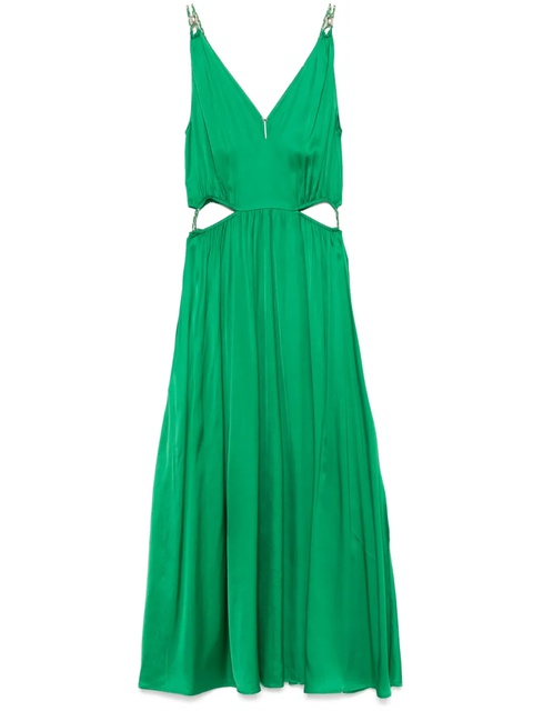 Maje V-neck midi dress - Green - zdjęcie produktu nr 1