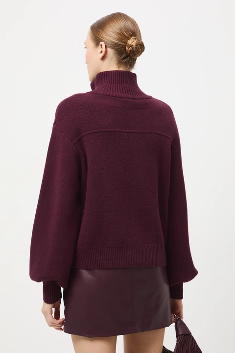 Medicine sweter damski kolor bordowy lekki - zdjęcie produktu nr 2
