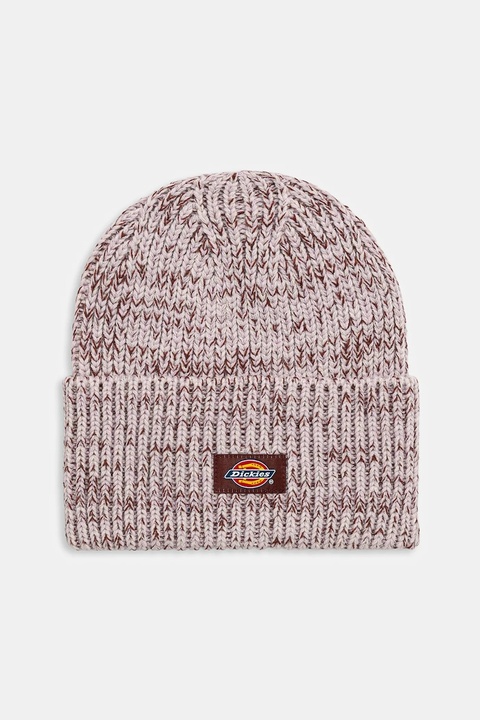Dickies czapka Lewistown Beanie kolor różowy z grubej dzianiny DK0A4Z3J - zdjęcie produktu nr 1