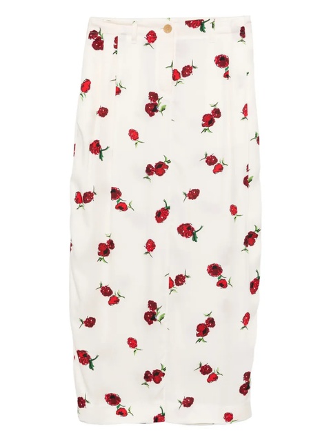 KHAITE Lucian midi skirt - Neutrals - zdjęcie produktu nr 1