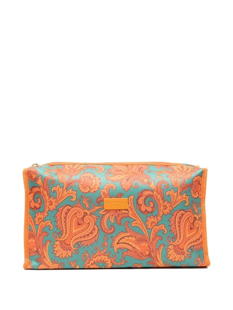 ETRO paisley-pattern trapeze makeup bag - Blue - zdjęcie produktu nr 1