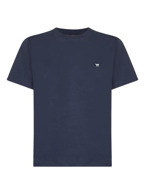 Weekend Max Mara butterfly-embroidered crew-neck T-shirt - Blue - zdjęcie produktu nr 1