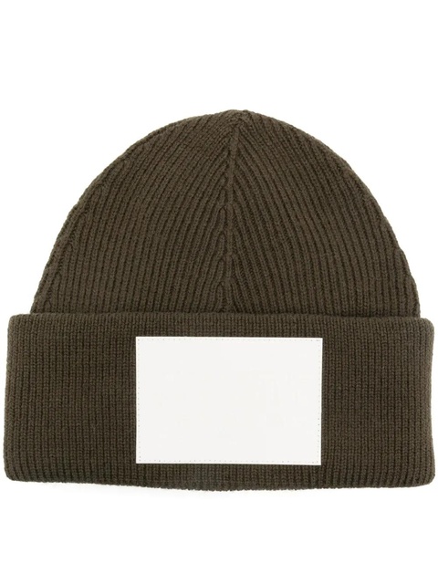 MM6 Maison Margiela numbers-motif knitted beanie - Green - zdjęcie produktu nr 2