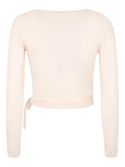 ZIMMERMANN ribbed knit wrap top - Neutrals - zdjęcie produktu nr 2