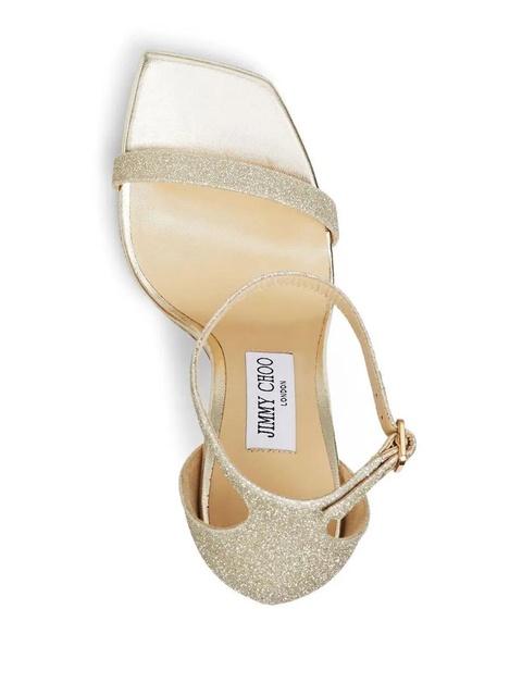 Jimmy Choo 120mm Alva glitter sandals - Gold - zdjęcie produktu nr 2