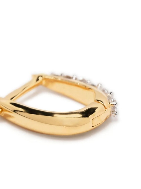 Missoma Claw crystal pavé huggie earrings - Gold - zdjęcie produktu nr 2